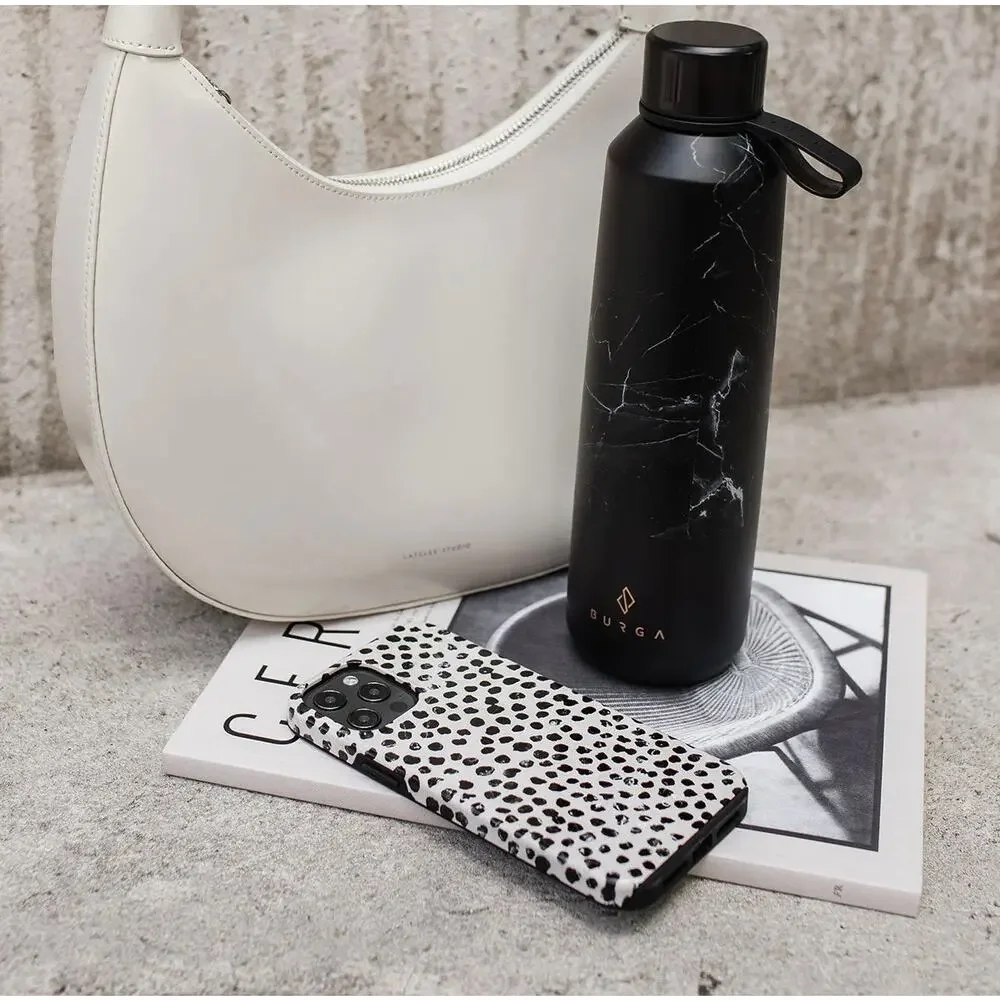 Burga Almond Latte iPhone Snap Case 11 Pro Black Ivory Dots Tough Case NEAR NEW